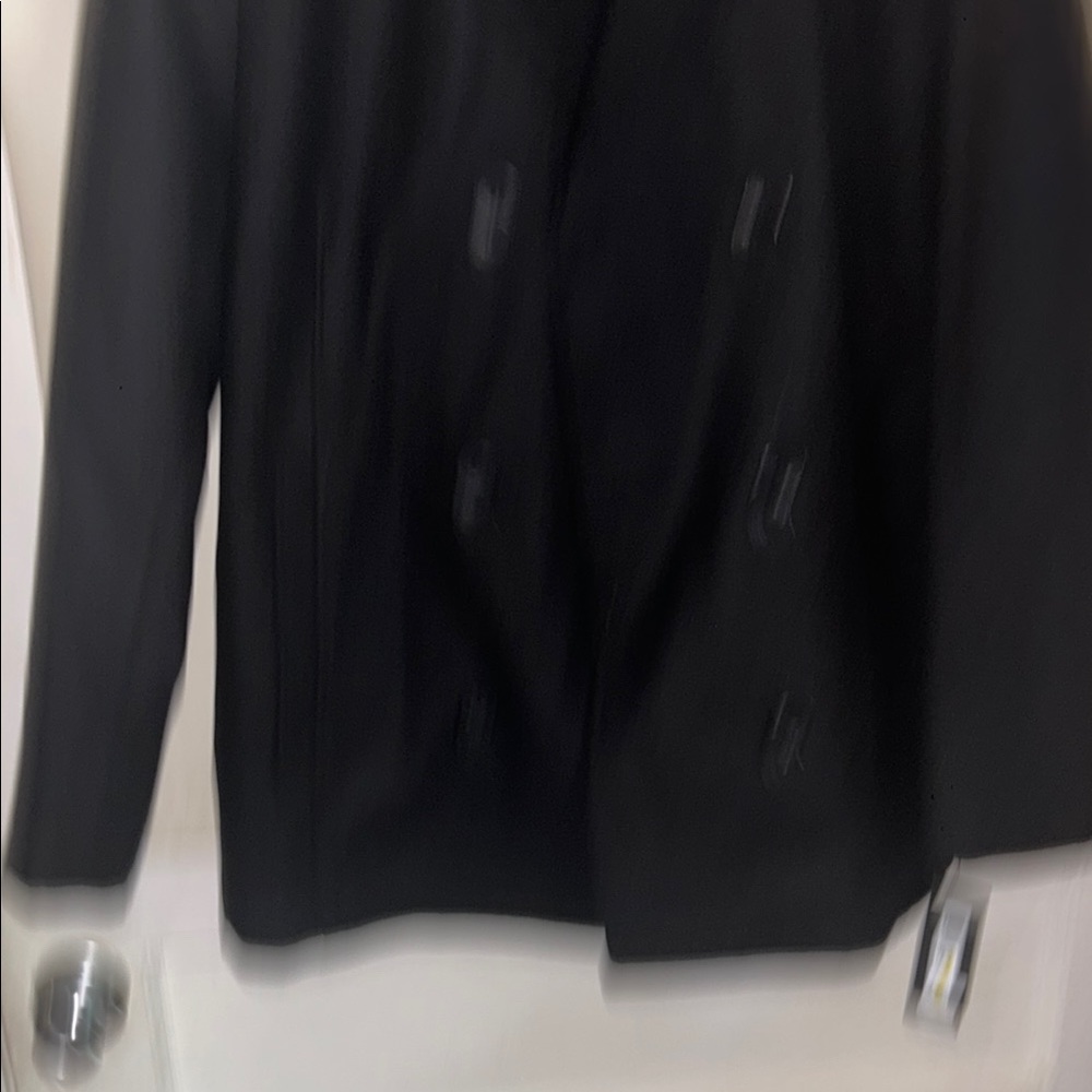 Kenneth Cole New York Black Peacoat Wool Blend - Picture 3 of 11